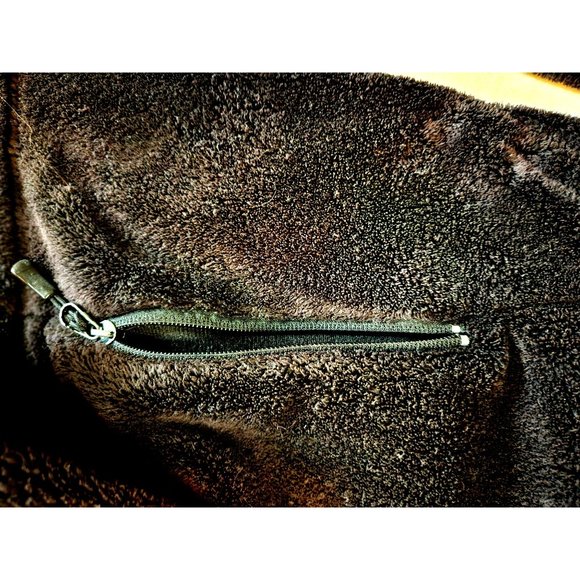 Avalanche Brown Fleece Jacket With Full-Zip Front Closure & Zippered Pockets For - Picture 6 of 8